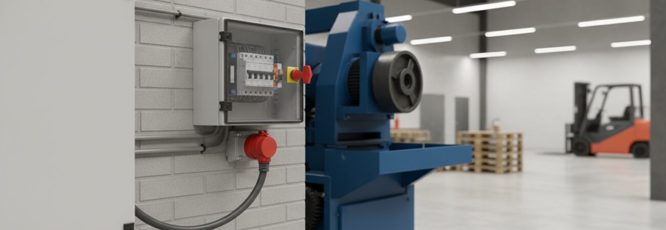 400 volt aansluiting machine