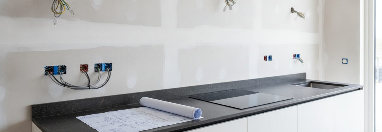 5 tips om bekabeling voor een nieuwe keuken goed te plannen.