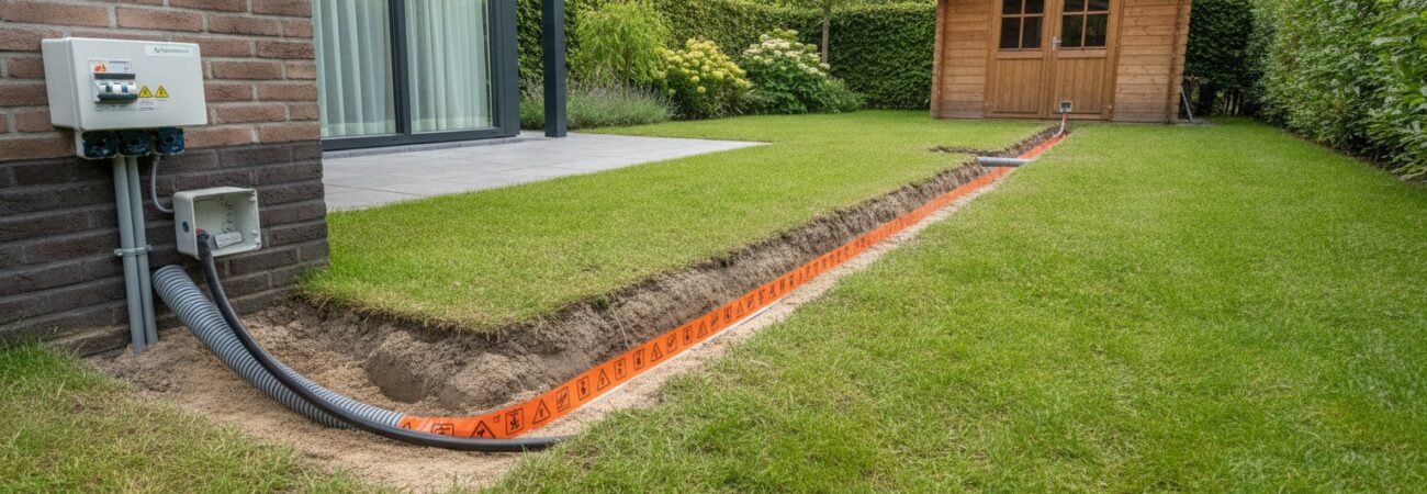 Wat is een buitenkabel naar schuur leggen en waarom het telt