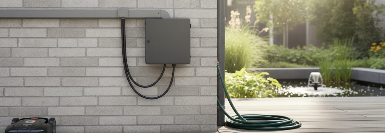Buitenstopcontact waterdicht plaatsen voor tuin, terras en balkon