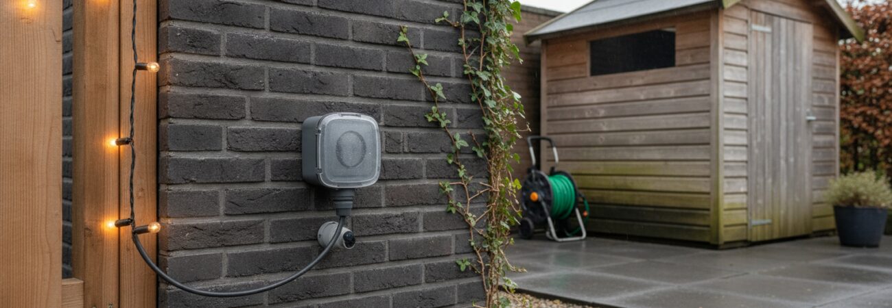 Buitenstopcontact waterdicht plaatsen