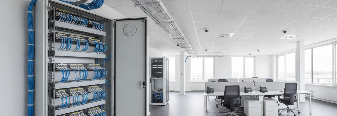 Cat6a bekabeling kantoor