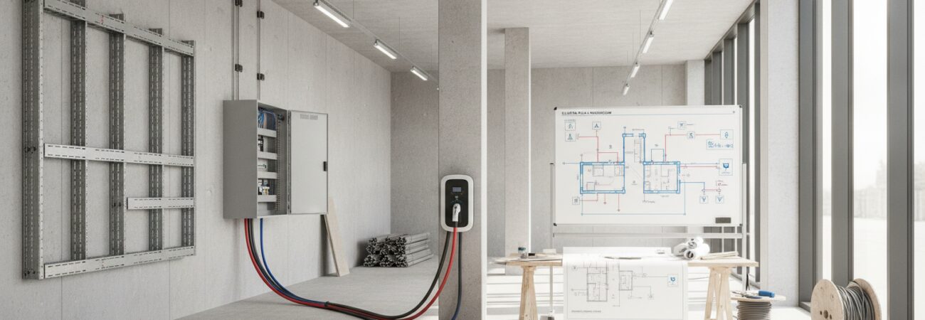 Elektra plan nieuw bedrijfspand