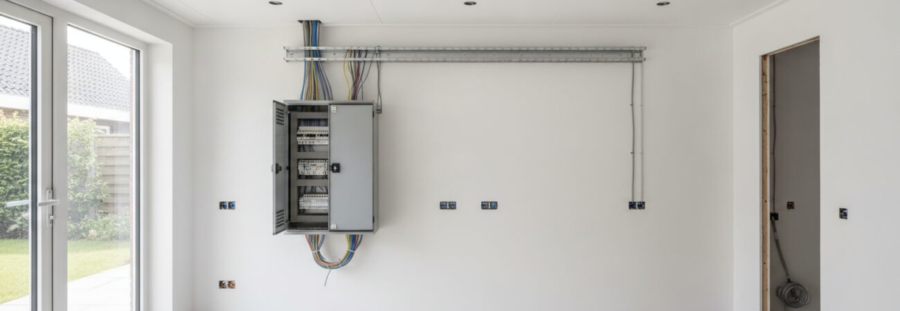 Elektra voor uitbouw woning