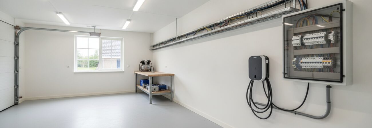 Garage elektra uitbreiden