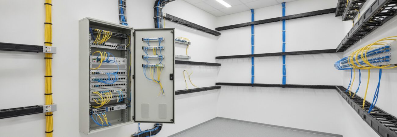 Glasvezel binnenbekabeling kantoor