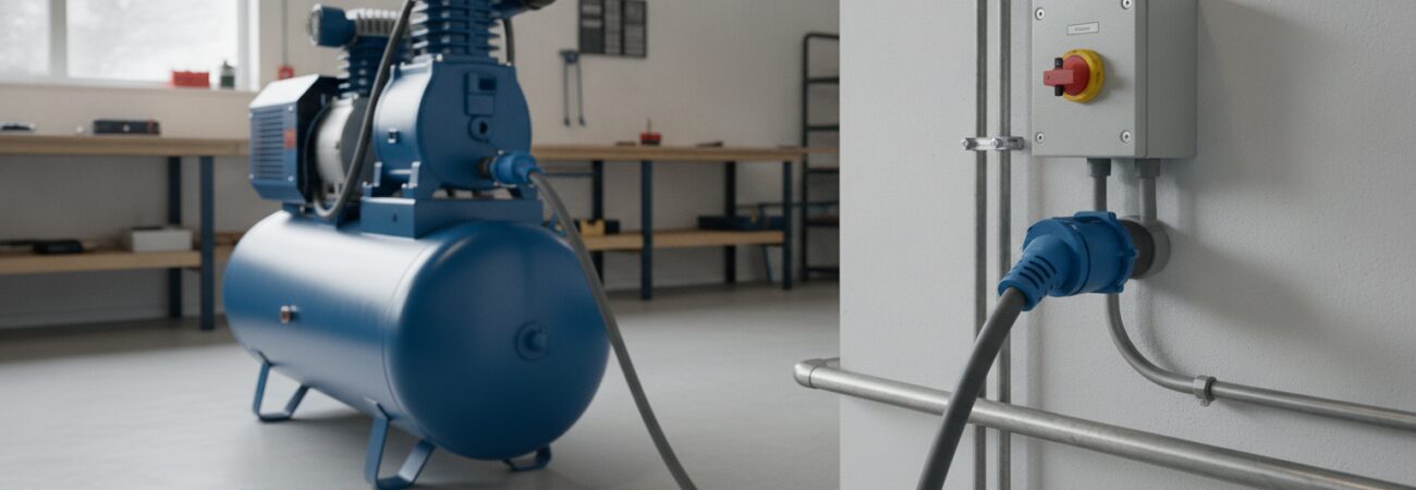 Krachtstroom voor compressor