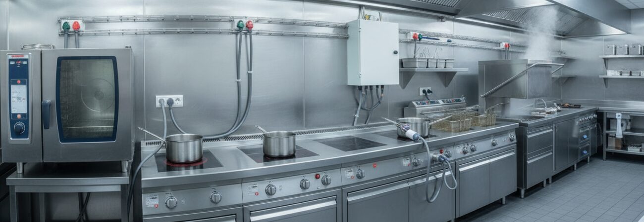 Krachtstroom voor horeca keuken