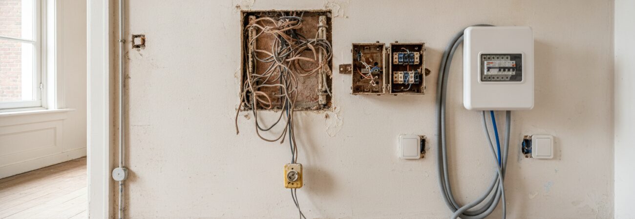 Oude elektra vervangen