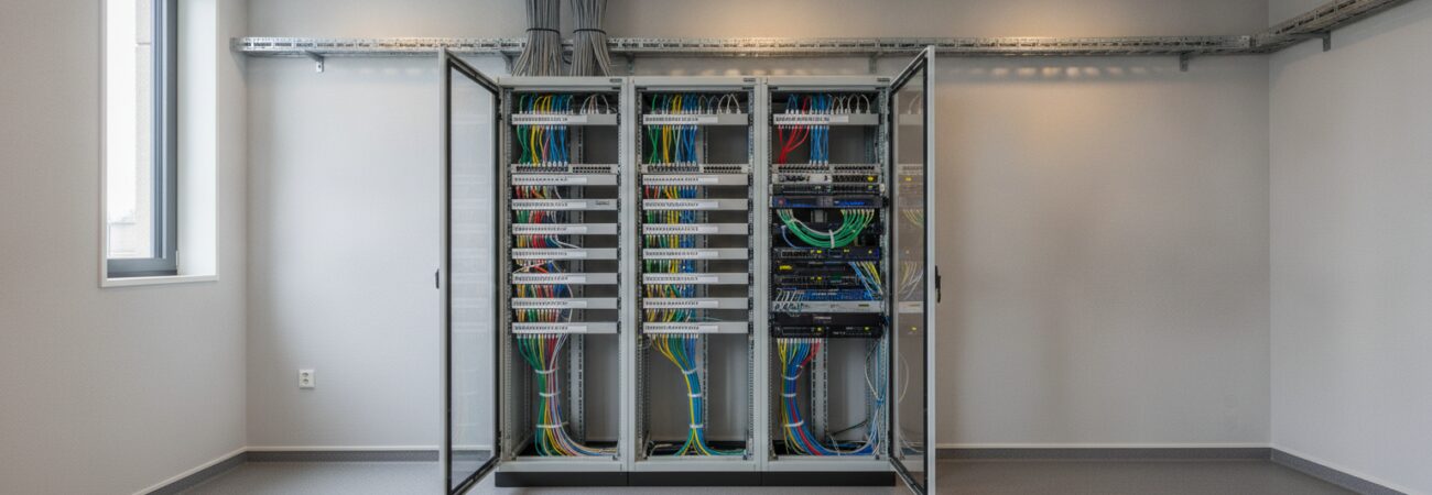 Patchpaneel afmonteren kantoor voor een snel en stabiel bedrijfsnetwerk