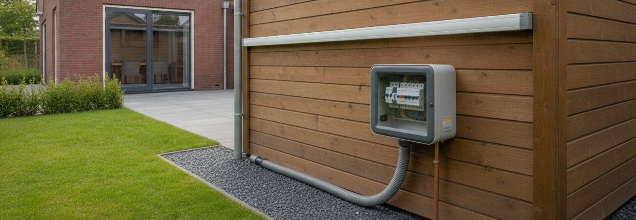 Schuur voorzien van stroom