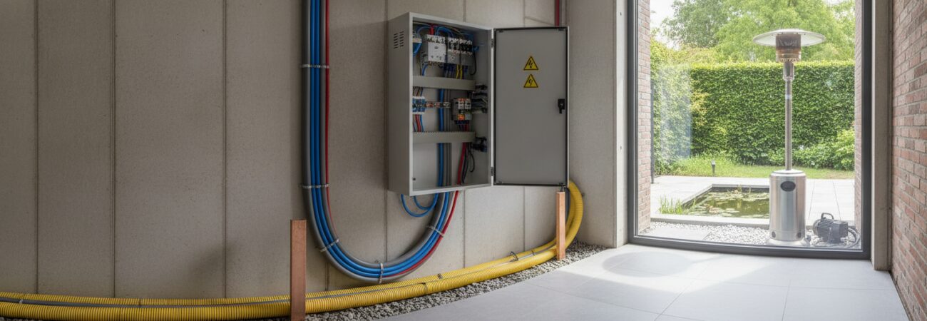 Tuin stroompunt aanleggen