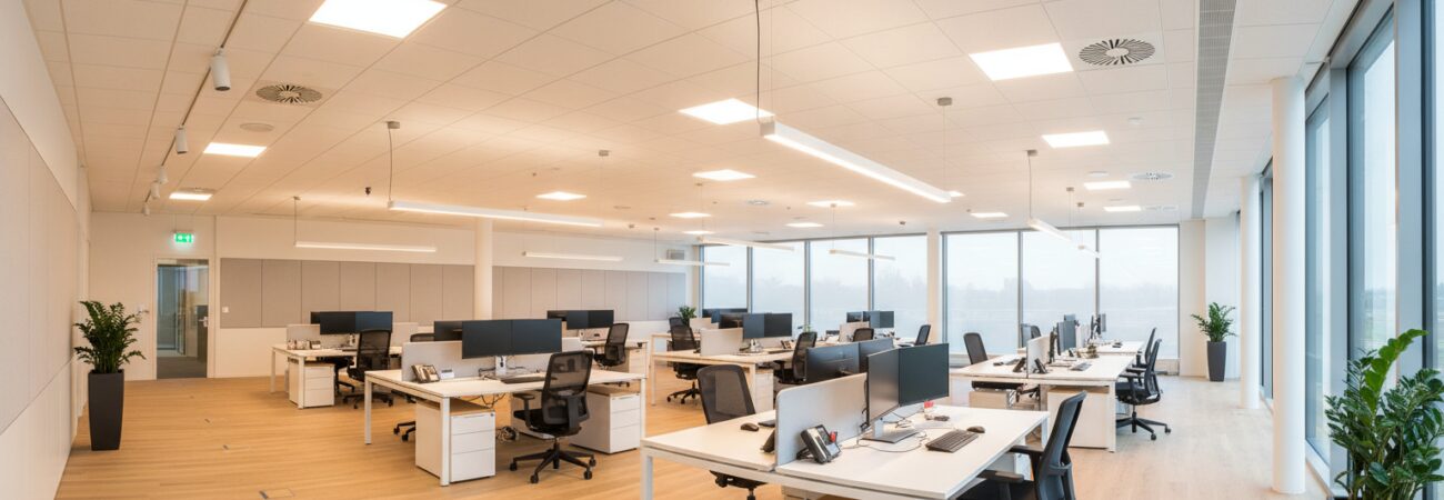 Verlichting kantoor installeren